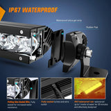 Nilight 7 Inch 30W Amber White Slim Spot LED Light Bars (Pair), view 5