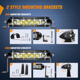 Nilight 7 Inch 30W Super Slim Spot LED Light Bar Kit (Pair) | 12FT Wire 3Pin Switch, view 3
