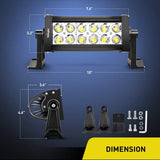 Nilight 7 Inch 36W Double Row Spot LED Light Bar, view 6