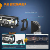 Nilight 7 Inch 48W 16LED Single Row Ultra-Slim Spot Flood LED Light Bars, view 3