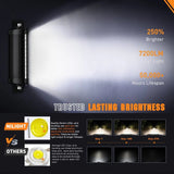 Nilight 7.6 Inch 60W 7200LM Double Row Spot Flood Osram P8-5W Chips LED Light Bars (Pair), view 5
