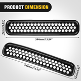 Nilight 7Pcs Front Grille Trims Inserts Cover Guard Fit for 1997 1998 1999 2000 2001 2002 2003 2004 2005 2006 Wrangler TJ & Unlimited (25% OFF Final Checkout), view 2