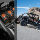 Nilight 7Pin DPDT On/Off UTV Winch Momentary Rocker Switch Orange Backlit, view 5