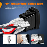 Nilight 7Pin DPDT On/Off UTV Winch Momentary Rocker Switch Orange Backlit, view 6