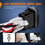 Nilight 7Pin Laser On/Off Momentary Winch Rocker Switch Blue, view 6