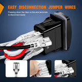 Nilight 7Pin Laser On/Off Winch Rocker Switch Red, view 5