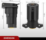 Nilight 7Pin Male Female Trailer Adapter Plug, view 3