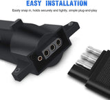 Nilight 7 Pin to 4 Pin Trailer Adapter Plug, view 3