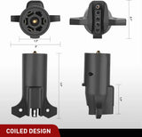 Nilight 7Pin to 5Pin Trailer Adapter Plug, view 2