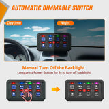 Nilight 8 Gang Switch Panel Blue Circuit Control Relay System with Fuse Wiring Harness Toggle Momentary Strobe Flash Modes Automatic Dimmable ON Off Pod 12V 24V for Car Truck Camper SUV, view 5