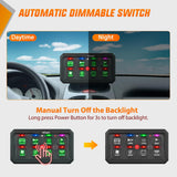 Nilight 8 Gang Switch Panel Green Circuit Control Relay System with Fuse Wiring Harness Toggle Momentary Strobe Flash Modes Automatic Dimmable ON Off Pod 12V 24V for Car Truck Camper SUV, view 5