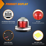 Nilight 8 Leds Red Green Marine LED Port Starboard Signals Lights (Pair), view 5