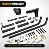 Nilight 800 lbs Round Bar Weight Distributing Hitches Kit with Sway Control, view 3