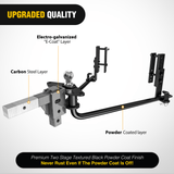 Nilight 800 lbs Round Bar Weight Distributing Hitches Kit with Sway Control, view 5