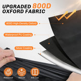 Nilight 800D Heavy Duty Boat Cover 16ft-18.5ft | Fits boats with beam width up to 94in (Narrow Jon Boats & Fishing Boats), Marine Grade All-Weather proof Trailerable Cover, view 2