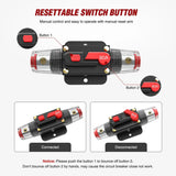 Nilight 80A Circuit Breaker Reset Fuse Holder, view 6