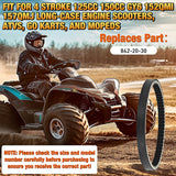 Nilight 842-20-30 CVT Drive Belt Fit for 4-Stroke GY6 125cc 150cc 152QMI 157QMJ Long-case Engine Belts for Roketa, Taotao, Vespa, Jonway, Baja, Tank Go-Kart Scooter Moped ATV, 1 Pack #842 20 30, view 4