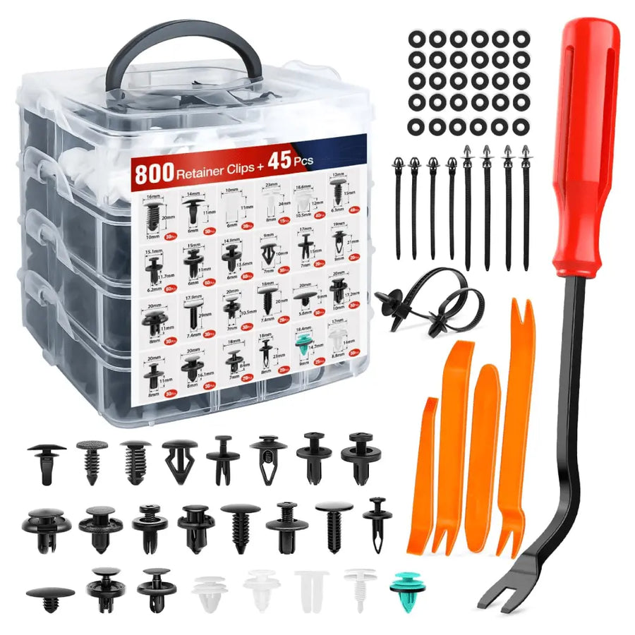 Nilight 845 Pcs Car Push Retainer Clips Auto Fasteners Assortment