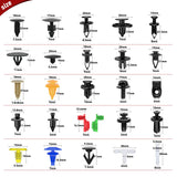 Nilight 860Pcs Car Push Retainer Clips & Auto Fasteners Assortment -26 Most Popular Sizes Nylon Bumper Fender Rivets with 10 Cable Ties and Fasteners Remover for Toyota GM Ford Honda Chevy, view 2