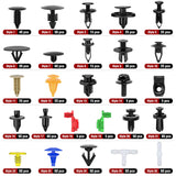 Nilight 860Pcs Car Push Retainer Clips & Auto Fasteners Assortment -26 Most Popular Sizes Nylon Bumper Fender Rivets with 10 Cable Ties and Fasteners Remover for Toyota GM Ford Honda Chevy, view 3