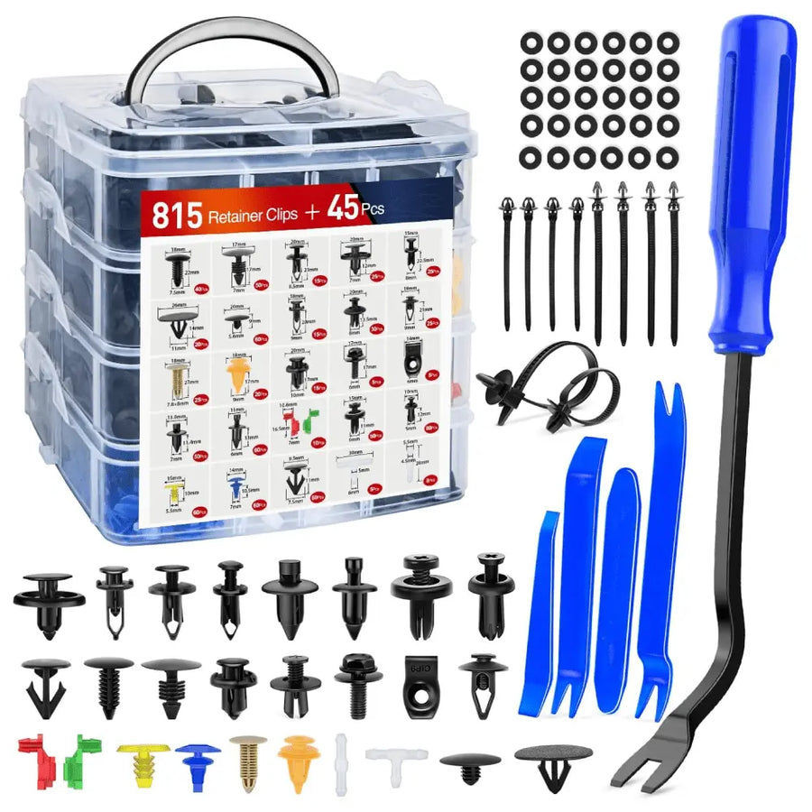 Nilight 860 Pcs Car Push Retainer Clips & Auto Fasteners Assortment