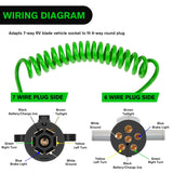 Nilight 8ft 7 Way to 6 Way Trailer Plug Adapter, view 3