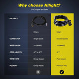 Nilight 8FT Heavy Duty 7 Way Inline Trailer Cord, view 2