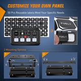 Nilight 8Gang Multifunction Blue Rocker Switch Panel System, view 6
