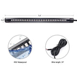 Nilight 8 Inch 32Leds Amber Red Light Strip, view 2