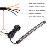 Nilight 8 Inch 32Leds Amber Red Light Strip, view 4
