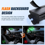 Nilight 8LED Green Traffic Advisor Strobe Light Bar Hazard Safety | with Vacuum Suction Emergency Dash Warning Flashing Lights Front/Rear Windshield Visor for Truck Police Construction Vehicles, view 5