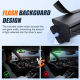 Nilight 8LED Green White Traffic Advisor Strobe Light Bar Hazard Safety | with Vacuum Suction Emergency Dash Warning Flashing Lights Front/Rear Windshield Visor for Truck Police Construction Vehicles, view 5
