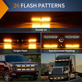 Nilight 8PCS 12LED Amber Emergency Strobe Lights, view 2