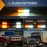 Nilight 8PCS 12LED Amber White Emergency Strobe Lights, view 2