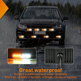 Nilight 8PCS 12LED Amber White Emergency Strobe Lights, view 6