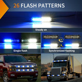 Nilight 8PCS 12LED Blue White Emergency Strobe Lights, view 2