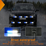Nilight 8PCS 12LED Blue White Emergency Strobe Lights, view 6
