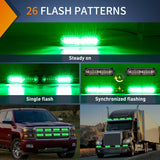 Nilight 8PCS 12LED Green Emergency Strobe Lights, view 2