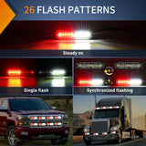 Nilight 8PCS 12LED Red White Emergency Strobe Lights, view 2