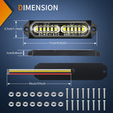 Nilight 8PCS 12LED White Emergency Strobe Lights, view 4