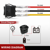 Nilight 8PCS 3 Way Round Rocker Switch with Wiring Harness SPDT 3 Pin ON Off ON Toggle 6A/250V 10A/125VAC 12V for Car Automotive RV Truck Boat Off-Road Vehicle, view 2