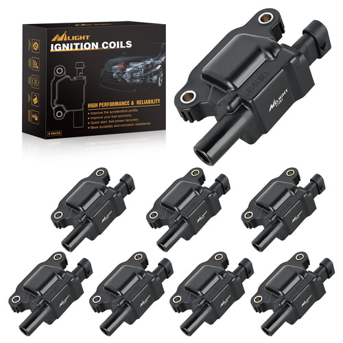 Nilight 8pcs Ignition Coil Pack UF413 Fit for Chevy Silverado 1500 2500 HD Tahoe Suburban Avalanche Express Corvette Camaro Impala GMC Yukon Cadillac Escalade Pontiac 5.3 6.0L V8 Engine