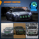 Nilight 8PCS Led Strobe Lights with Controller 12V 24V Sync Feature Green Strobe Light 12 LED Surface Mount Emergency Hazard Warning Lights with Strobe Controller for Vehicle Car Truck RV ATV, view 4