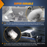 Nilight 9 Inch White Folding Stern Light for Marine Boats, view 5