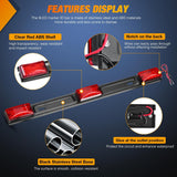 Nilight 9 LED Marker Tail Trailer Light Bar 14.2Inch 2 PCS Red Clearance Identification Running Mark ID Rear Stainless Steel Bracket for 12V Pickup Truck RV Boat, view 4