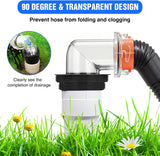 Nilight 90 Degree RV Sewer Hose Fittings with 4-in-1 Adapter, Clear RV Sewer Hose Elbow Leak-Proof Connection & Odor-Tight Seal Fits 4 Sizes of Dump Station Inlets for Campers Travel Trailers, Black, view 5