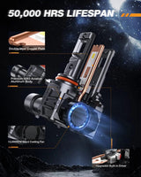 Nilight 9005/HB3 9006/HB4 LED Headlight Bulbs ES1 Series 160W 32000LM 6000K IP67 | 4 BULBS, view 5