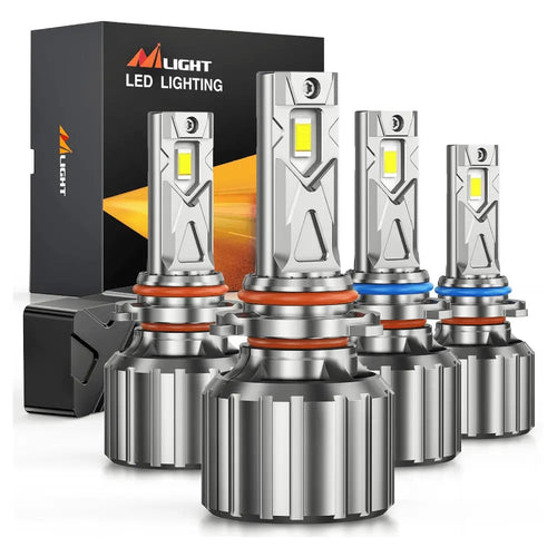 Nilight 9005 9006 LED Headlight Bulbs FS1 Series | 4 BULBS