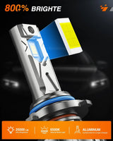 Nilight 9005 9006 LED Headlight Bulbs FS1 Series | 4 BULBS, view 3