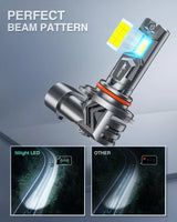 Nilight 9005/HB3 | H11/H9/H8 LED Headlight Bulbs E4S Series 200W 40000LM 6500K IP67 | 4 BULBS, view 3